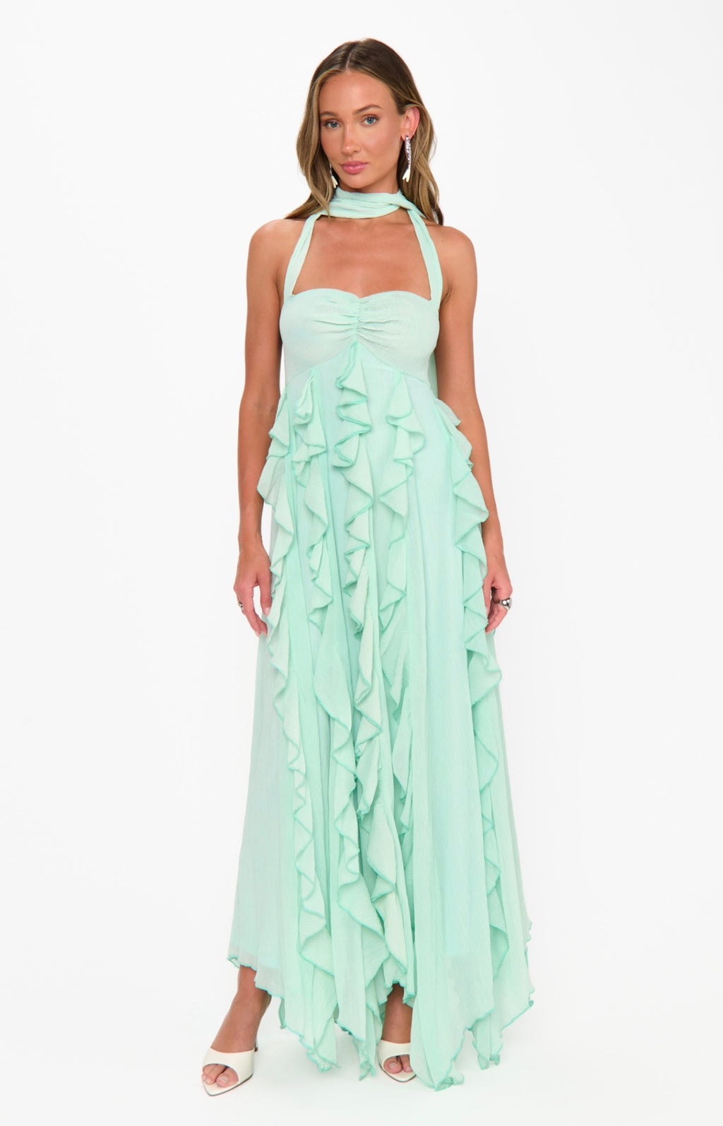 Gemma Ruffle Maxi Dress